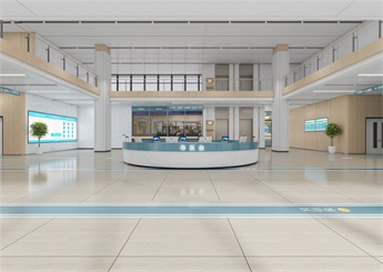 大型門診醫院裝修設計案例效果圖