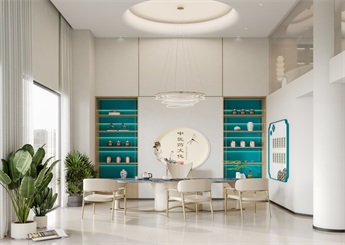 現(xiàn)代中醫(yī)理療館裝修設(shè)計(jì)效果圖