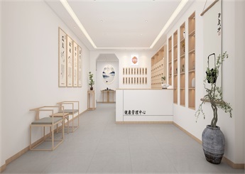 中醫健康養生館裝修設計案例效果圖